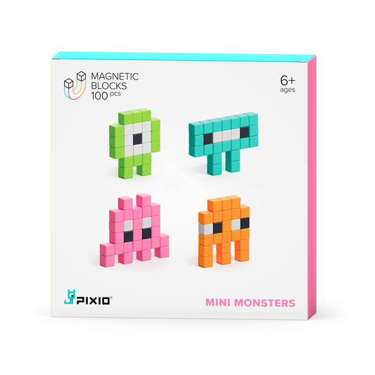 PIXIO® magnetiniai blokeliai pasakojimų serija - Mini Monsters