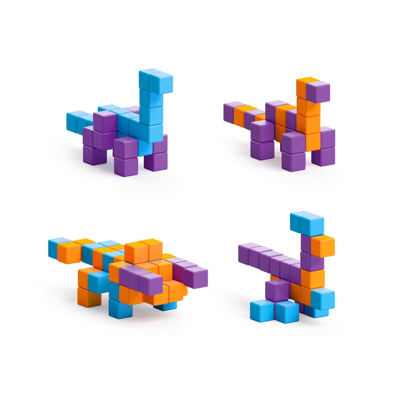 PIXIO® magnetiniai blokeliai pasakojimų serija - Mini Dinos