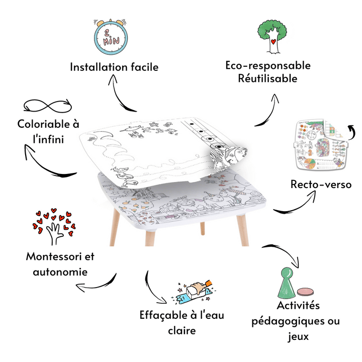 Spalvinimo stalo paviršiaus papildymas