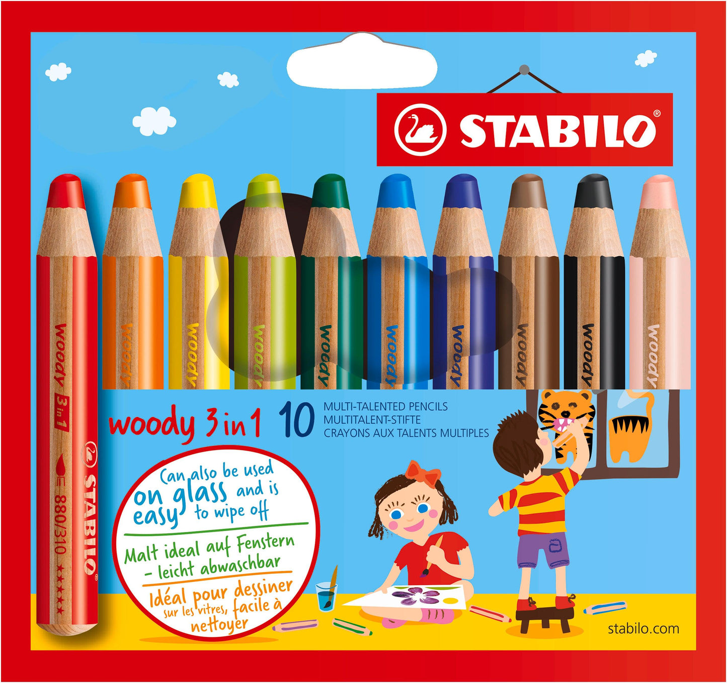 STABILO Woody 3 in 1 pieštukai